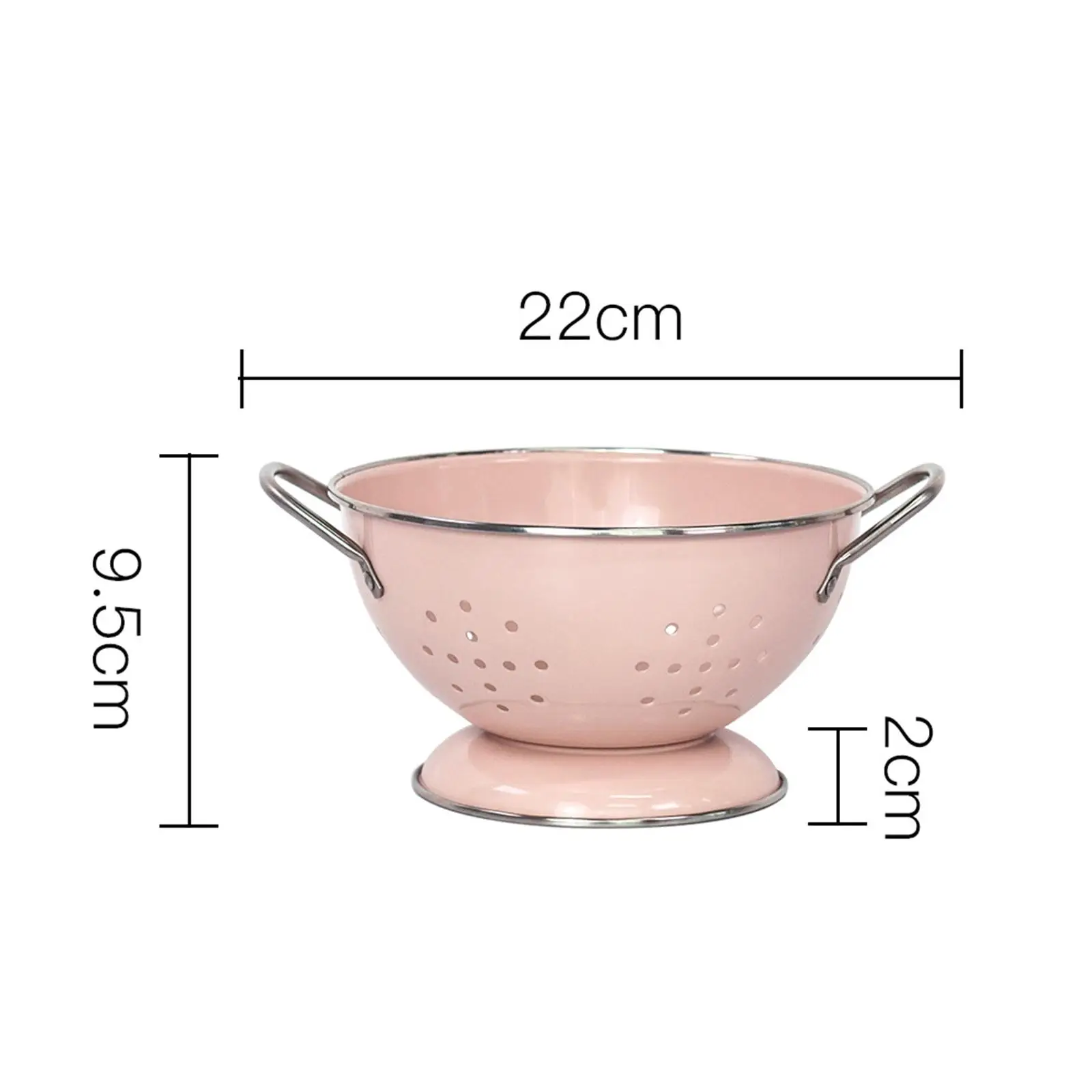 French Retro Fruit Basket Drainage Berry Colander Food Storage Baskets Serving Bowl with Handle for Countertop Veggies Fruits fruit colander