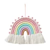 Ins Style Macrame Rainbow Wall Hanging Ornament Girl Bedroom Nordic Decoration Handmade Woven Baby Tent Rainbow Hanging Pendant 1