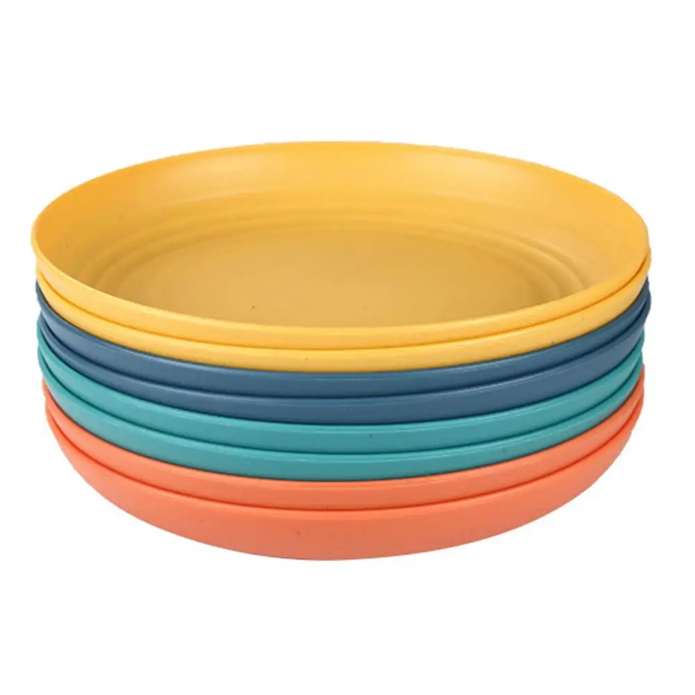 Dinnerware Set Versatile Bpa-free Round Dinner Plates Ideal for Serving Dumplings Vegetables Fruits Dishwasher Safe Kitchen