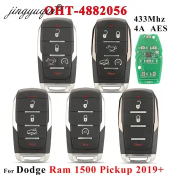 Keyforkess OHT-4882056 Smart Prox Remote Key Fob 433.92MHz 4A Chip per Dodge Ram 1500 Pickup 2019 2020 68291692AD 68291691AD