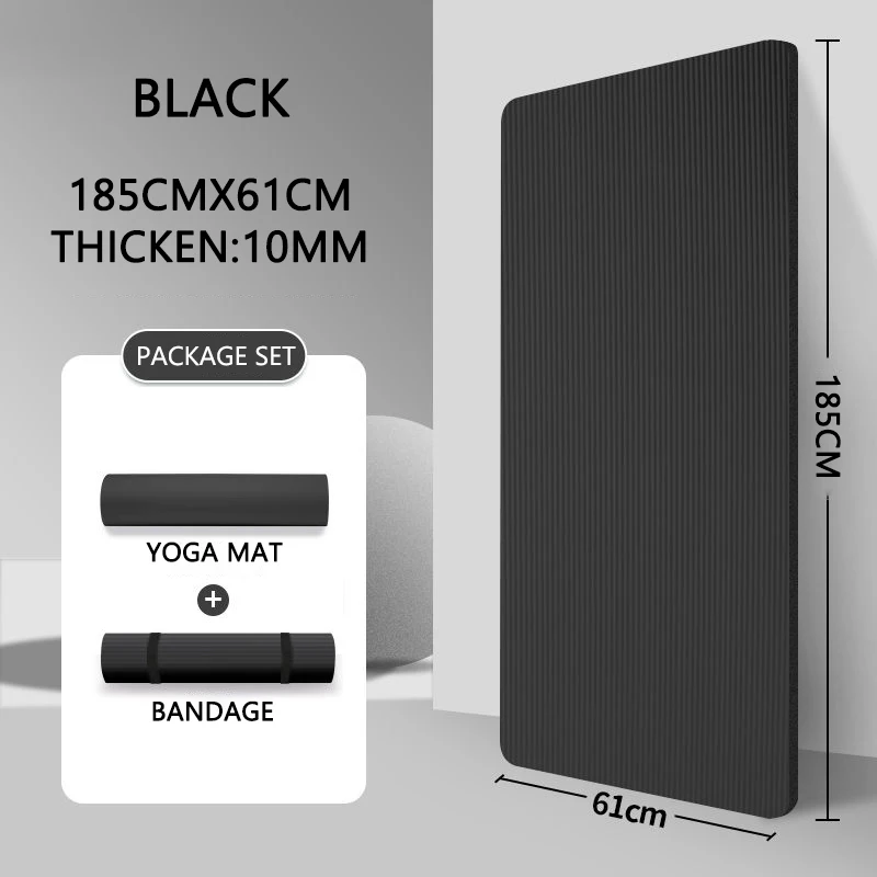 200CMx90CMx15MM Thicken Non-Slip Men's Fitness Mat High Density
