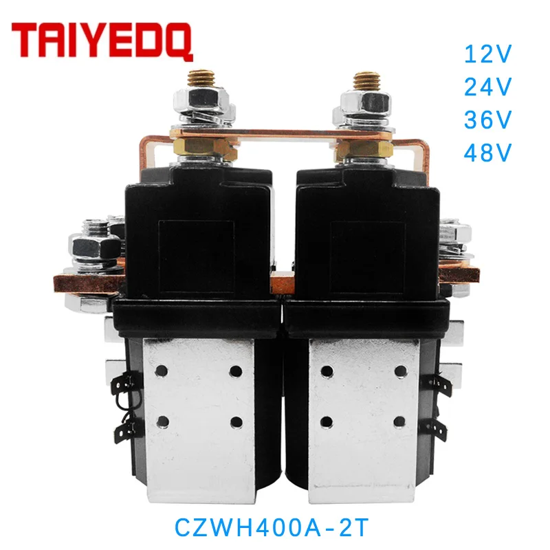 

SW202 400A For Rail Car Electric Vehicles Electric Forklifts DC Contactor 12V 24V 36V 48V For Reversing Motor