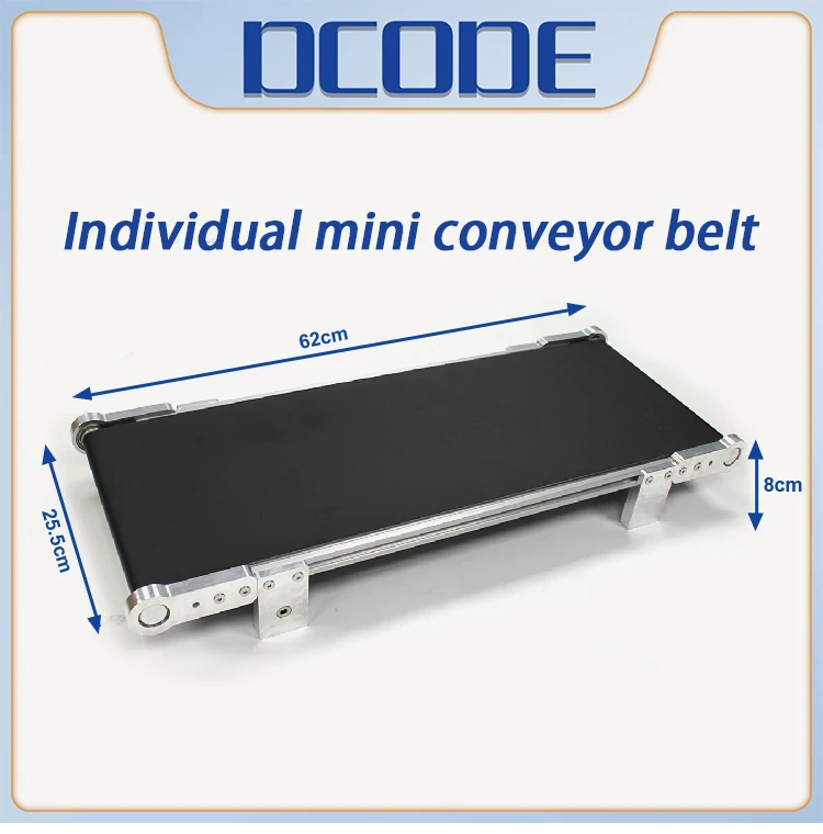 60CM Adjustable Speed Wide Mini Conveyor Belt Aluminum Alloy Electric Conveyor T