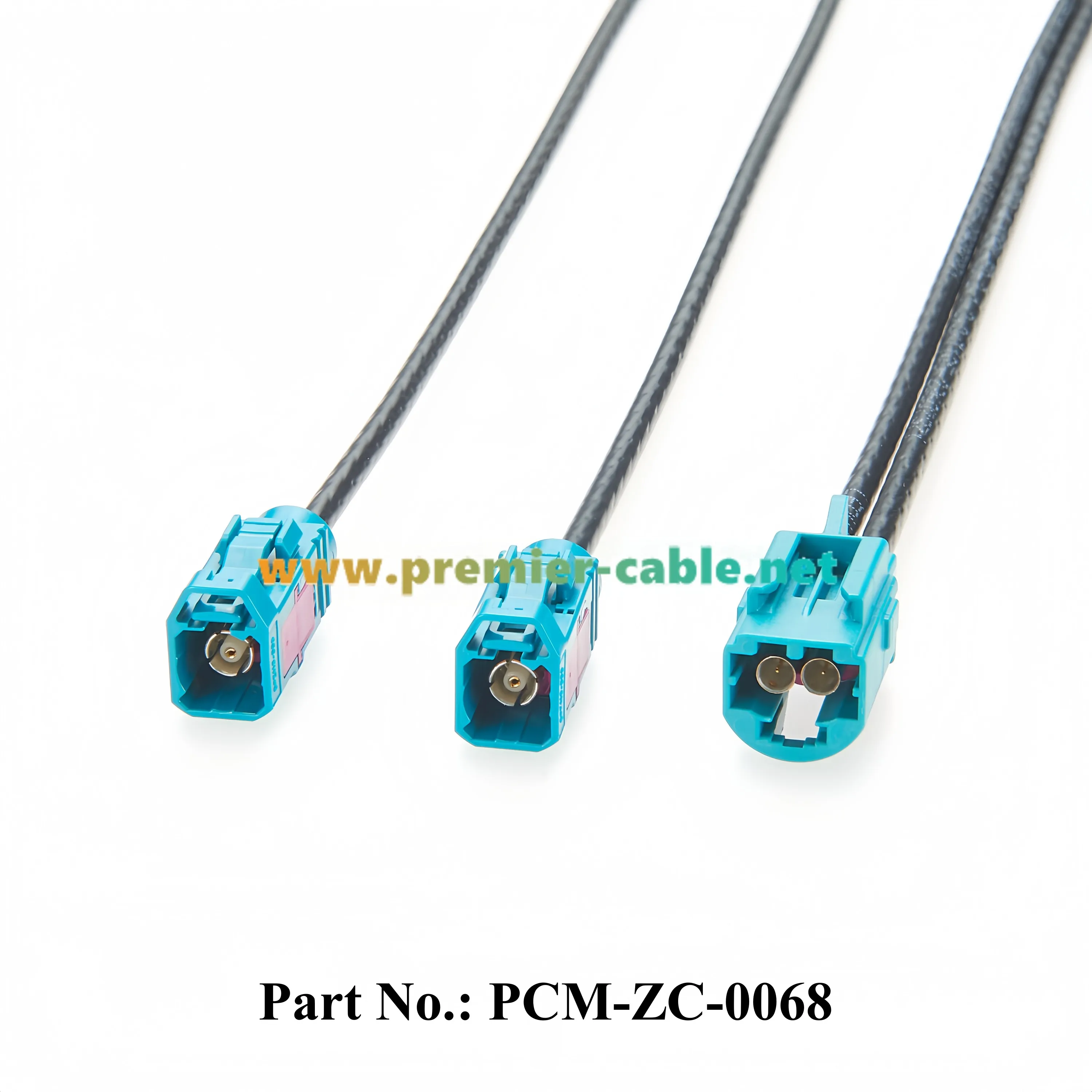 Rosenberger 2-in-1 Mini-FAKRA-Doppelkabelstecker AMS11B-1M4Z5-Z auf 2 FAKRA-Buchsen 59Z113-000-Z HF-Koaxialkabel für GPS-Antennen – Detail 1