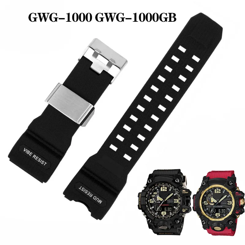 男性用高品質シリコン時計,ブランド名,ブラック,ゴールド,G-SHOCK,GWG-1000,GWG-1000GB