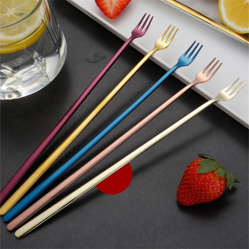 Lot De 2 Cuillères à Long Manche En Acier Inoxydable De 30,5 Cm Pour Barman - Cuillère à Cocktail Avec Motif En Spirale - Argenté
