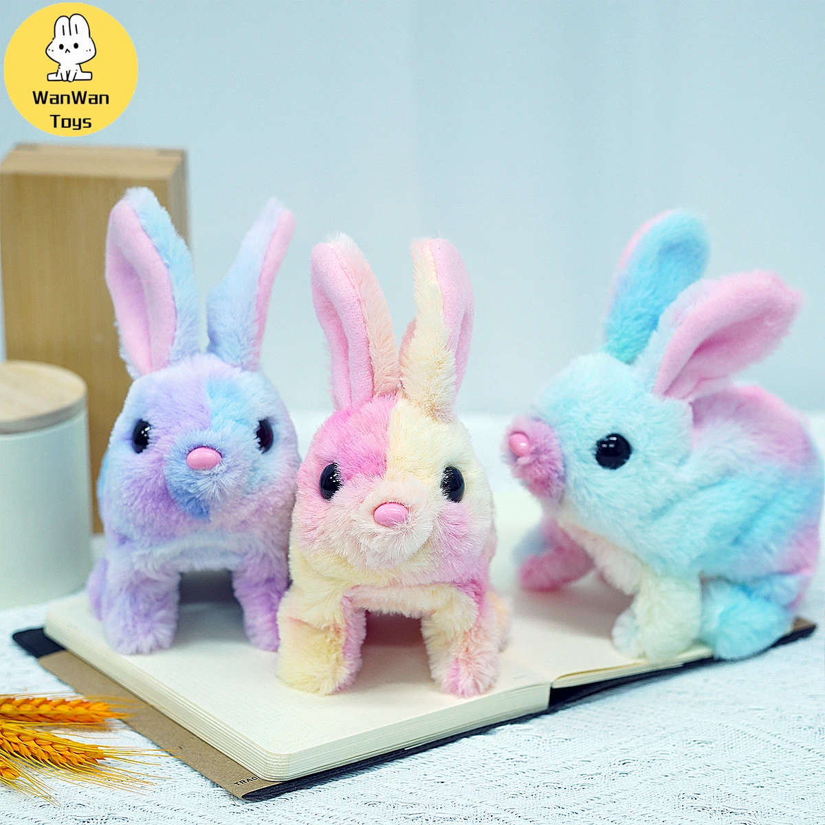 Cute Rabbit Plush Doll Electric Toy Children's Birthday Christmas Gift Universal for Boys and Girls 3