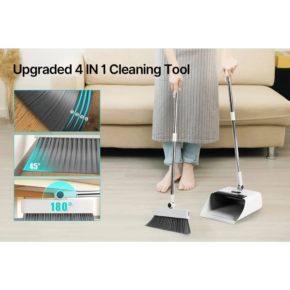 4-in-1 Broom Dustpan Set 3