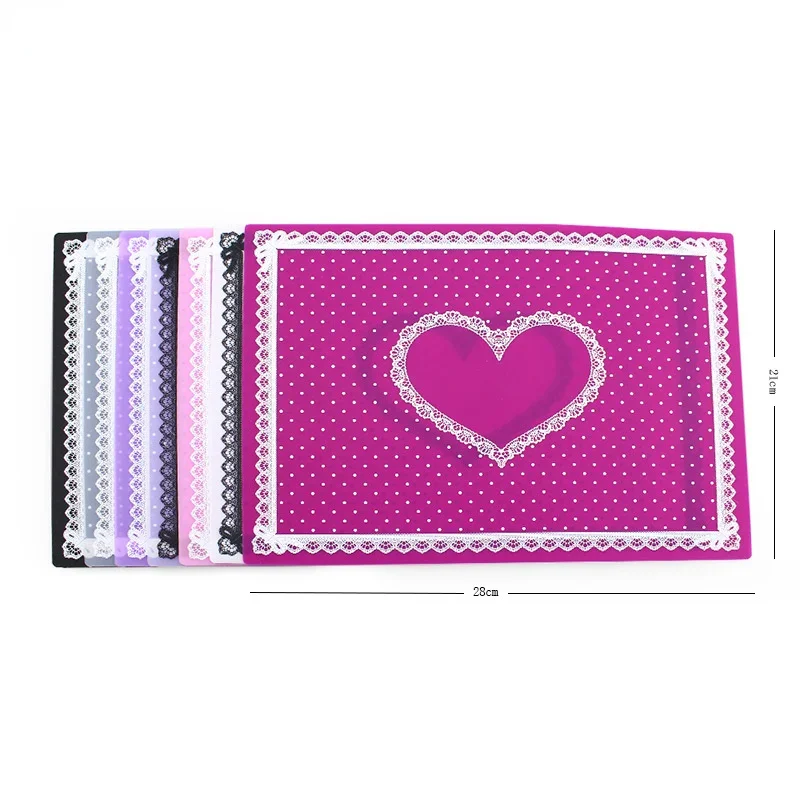 28*21cm New Fashion Silicone Pillow Hand Holder Cushion Lace Table Washable Foldable Mat Pad Nail Art Salon Manicure Practice