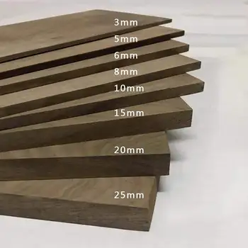 블랙 호두 조각 커스텀 보드, 공예 단단한 목재 보드, DIY 목재, 원재료, 크기에 맞춰 자르기, 목공 및 공예용 상품 이미지