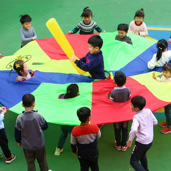 Bambini Whack A Mole Gioco Arcobaleno Ombrello Scuola Materna Divertimento E Sport All'aria Aperta Paracaidas Giocattolo Buiten Speelgoed Voor Kinderen 1