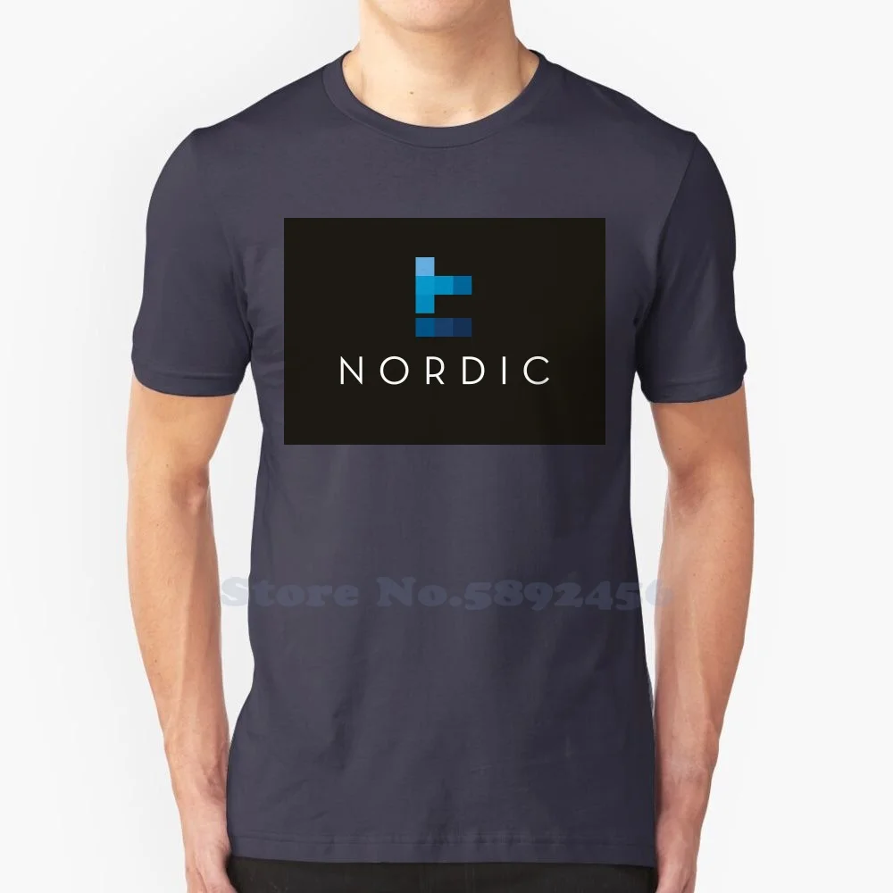 

Брендовые футболки Nordic IT с логотипом высокого качества, модная футболка, новая футболка с графическим рисунком