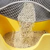 Cat Litter Mat 4 Size Large Honeycomb Double Layer Litter Trapping Non Slip Waterproof Urine Proof Cat Litter Box Kitten Beige 3