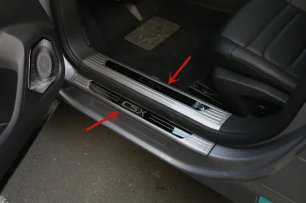 For Citroen C5 X-stainless steel car threshold guard plate trunk threshold guard plate anti-scratch car accessories