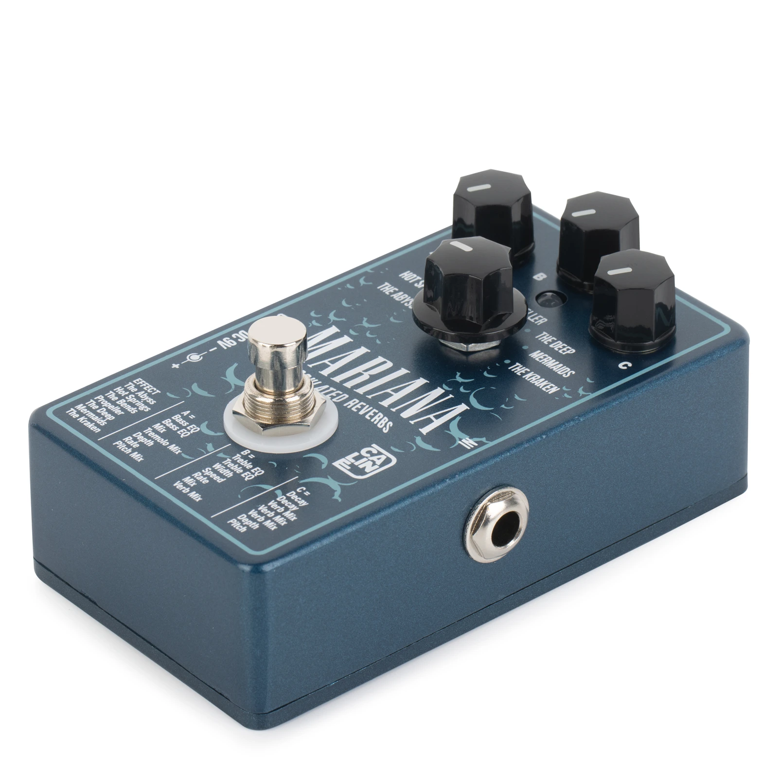 Pedale Effetto Chitarra Caline CP-80 Ragnarok - Riverbero E Delay Combo, True Bypass, 600ms, 9V