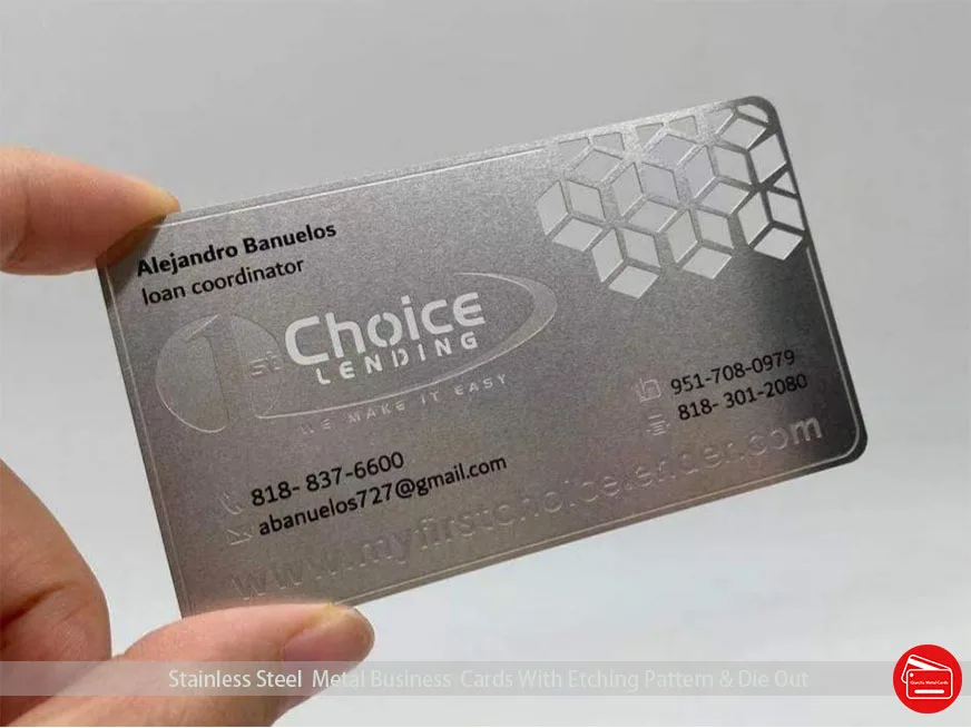 Stainless Steel Buisness Cards Etched Cutting Out Factory Direct Supply Filling Ink Printing Color QR Code Custom Logo Shape stainless steel buisness cards etched cutting out factory direct supply filling ink printing color qr code custom logo shape