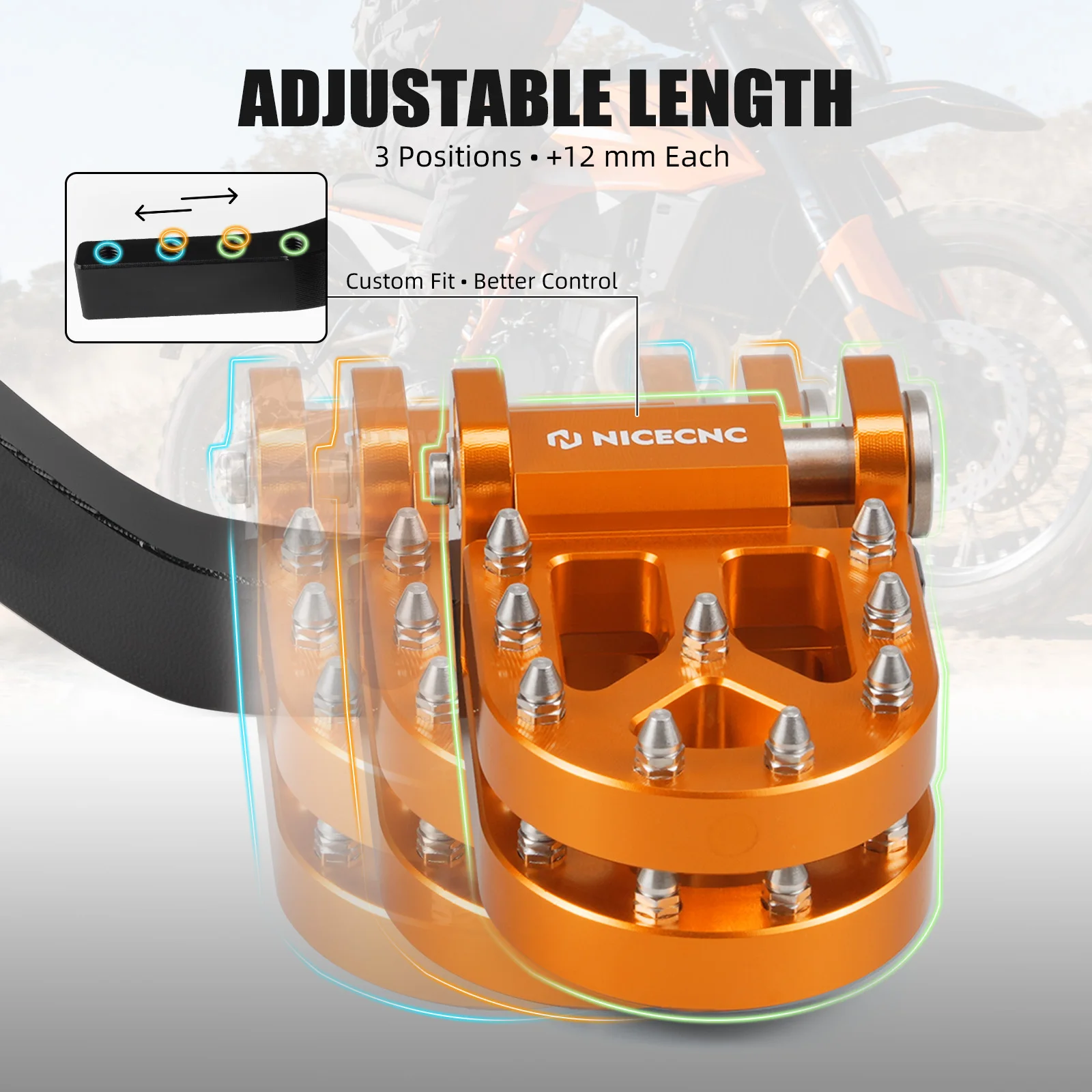Für KTM 790 890 Adventure R/S/Rally 2021-2026 Einstellbarer Schalthebel Fußbremshebel Fußrasten Husqvarna Norden 901 – Detail 11