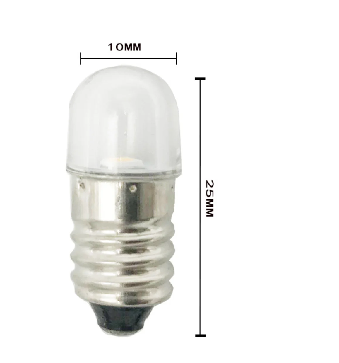 4 SMD UPGRADE Rechange Éclairage E10 LED 6V Vis Blanc Chaud Ampoule EUR 14,35 - FR