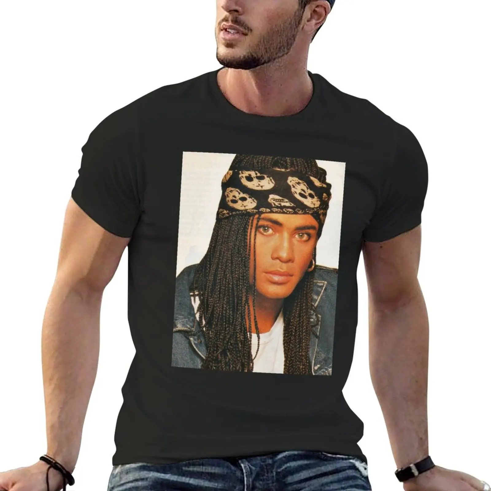 

Новая классическая футболка Milli Vanilli, футболка оверсайз, Мужская футболка, повседневные стильные футболки