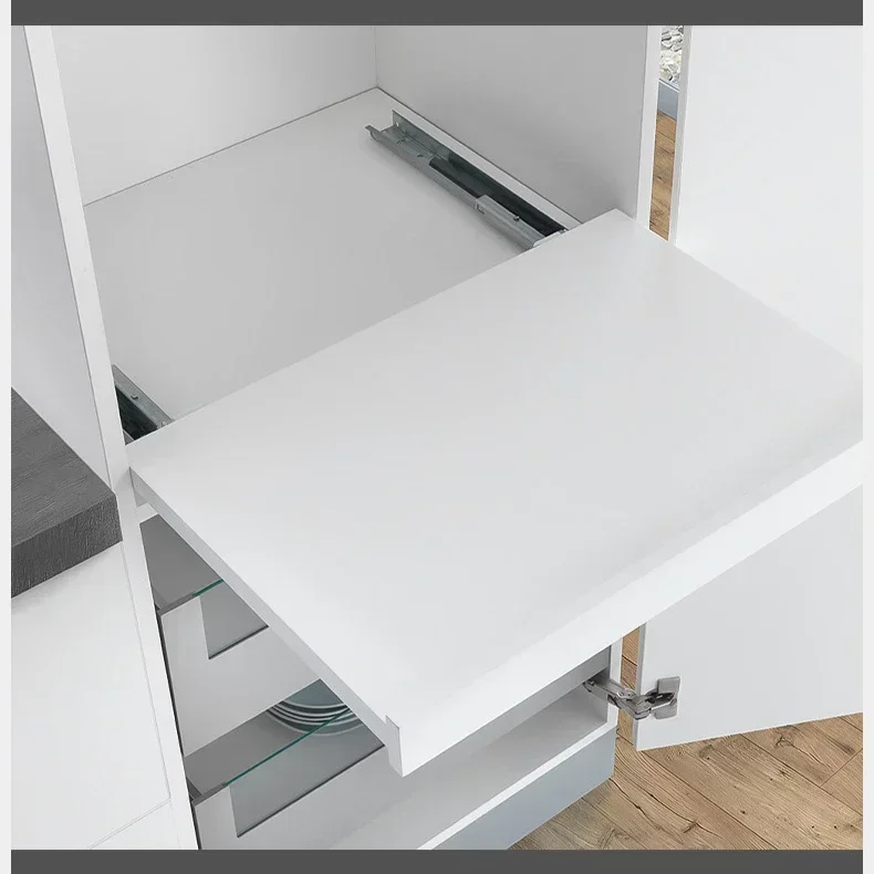 3 Section Bottom-mounted Slide Rail Damping Rail Cabinet Display Cabinet Furniture Hidden Silent Track Furniture Hardware