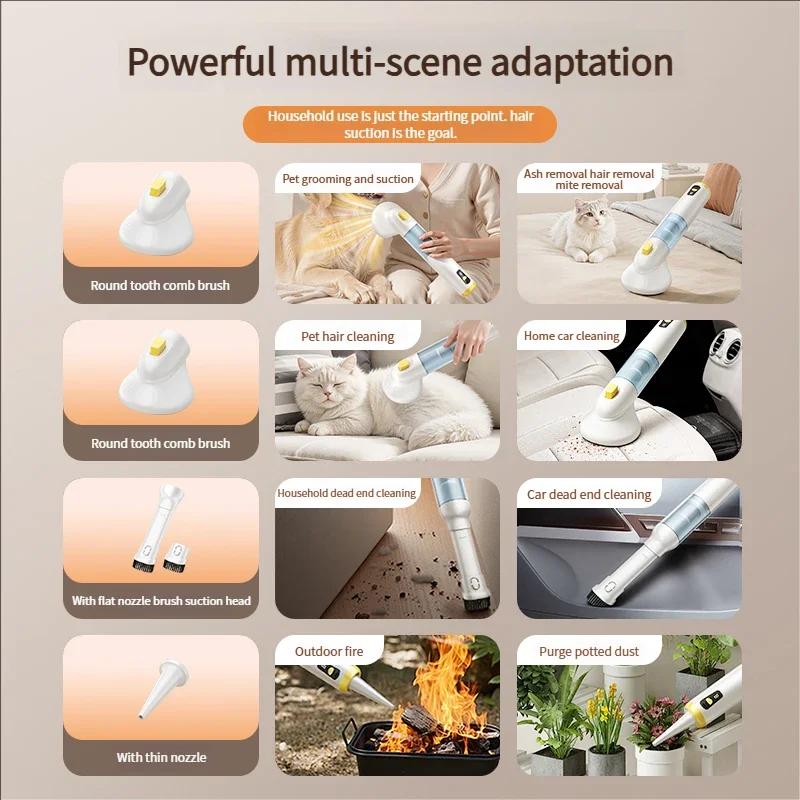 Advanced Multifunctional Pet Vacuum Cleaner with Cyclonic Technology for Long-Lasting Suction And Efficient Hair Removal