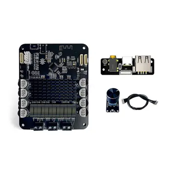 블루투스 5.0 DSP 디지털 2.1 서브우퍼 파워 앰프 보드, 70W * 2 + 140W Tws AUX USB 입력 8V-24V