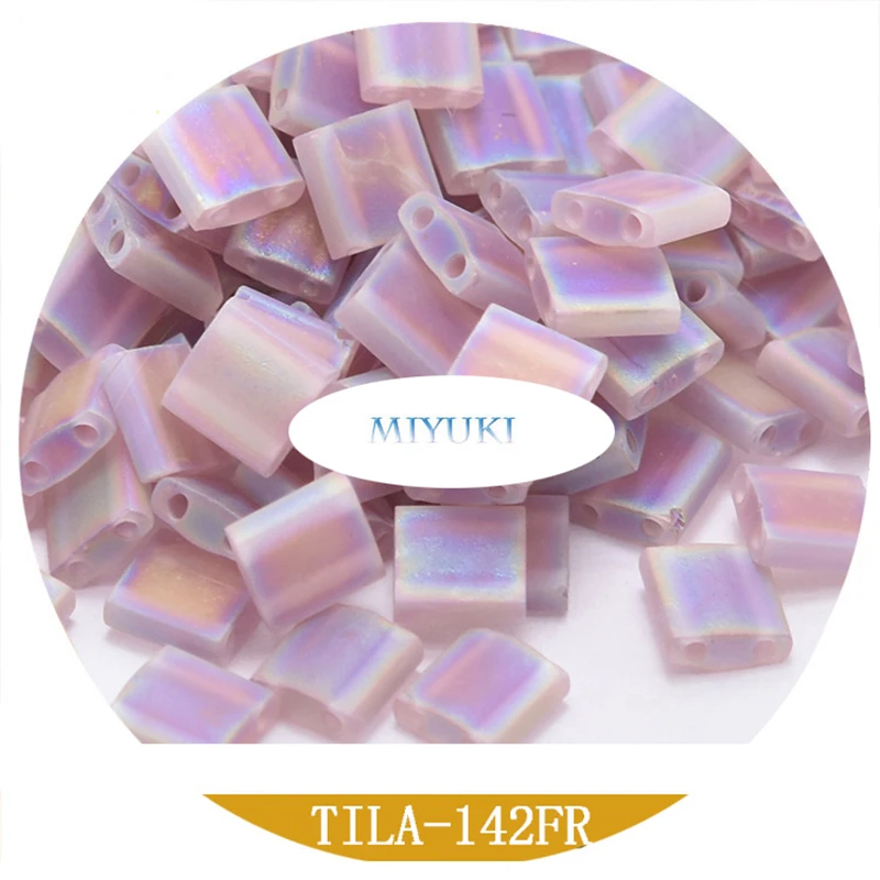 Ornament Miyuki Imported From Japan Tila Beads 5*5*1.9mm 10G Different Color Matte Magic Series