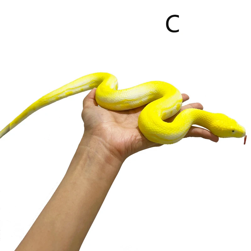 Faux Serpent Réaliste Faux Serpent En Caoutchouc Réaliste Avec Pince - Farce Et Effrayer Les Oiseaux - Pour Golf, Jardin, Camping Effaroucher Oiseaux