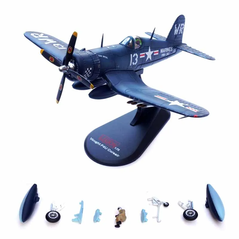 

1/72 US F4U-4 Corsair Fighter Marine Corps WR13 Ace Aircraft Metal Military Plane Diecast Model Toy Children Collection or Gift