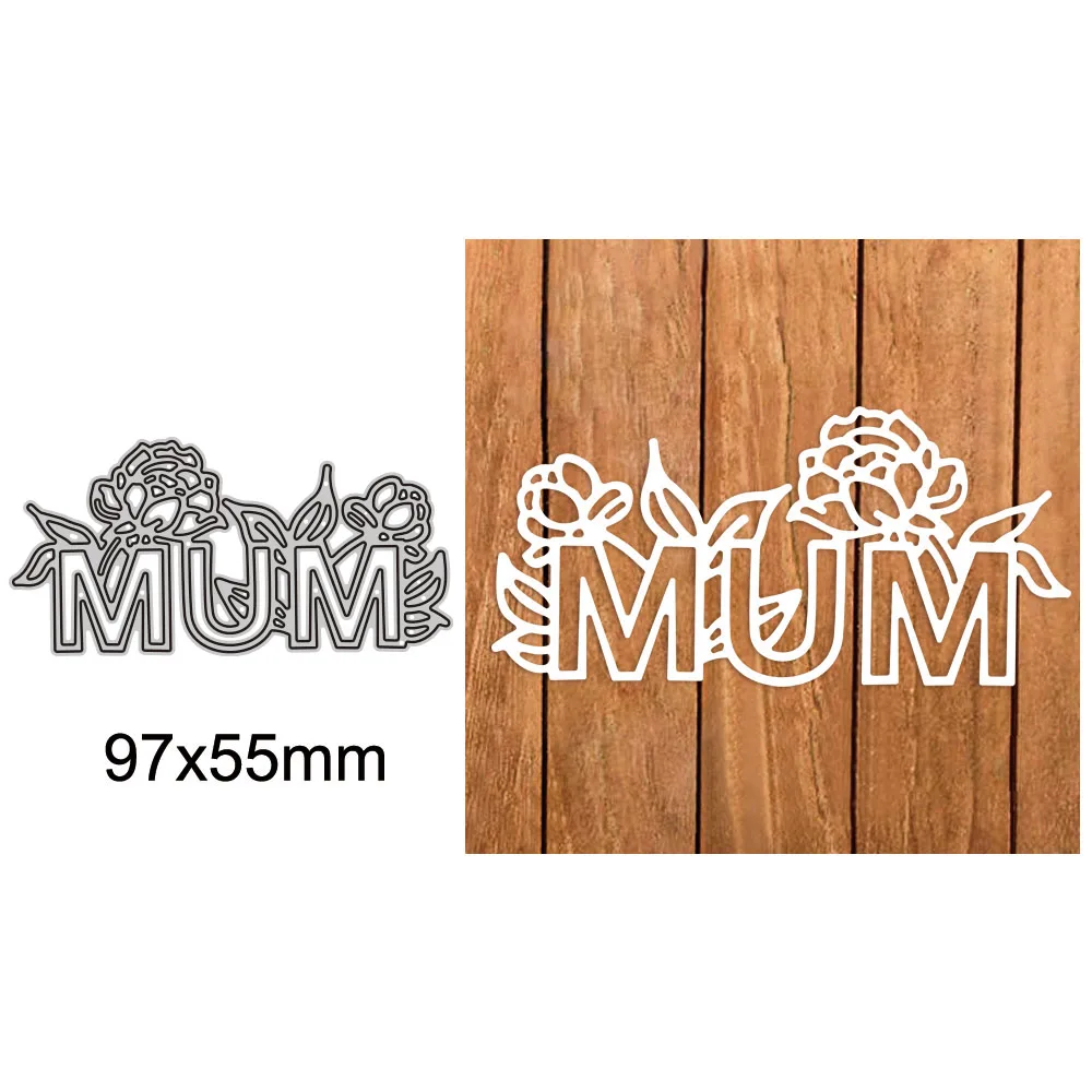 Heart Wors Birthday Metal Cutting Die Diecut Mould for Diy Molds Scrarpbooking Paper Cards Making Cuts Crafts