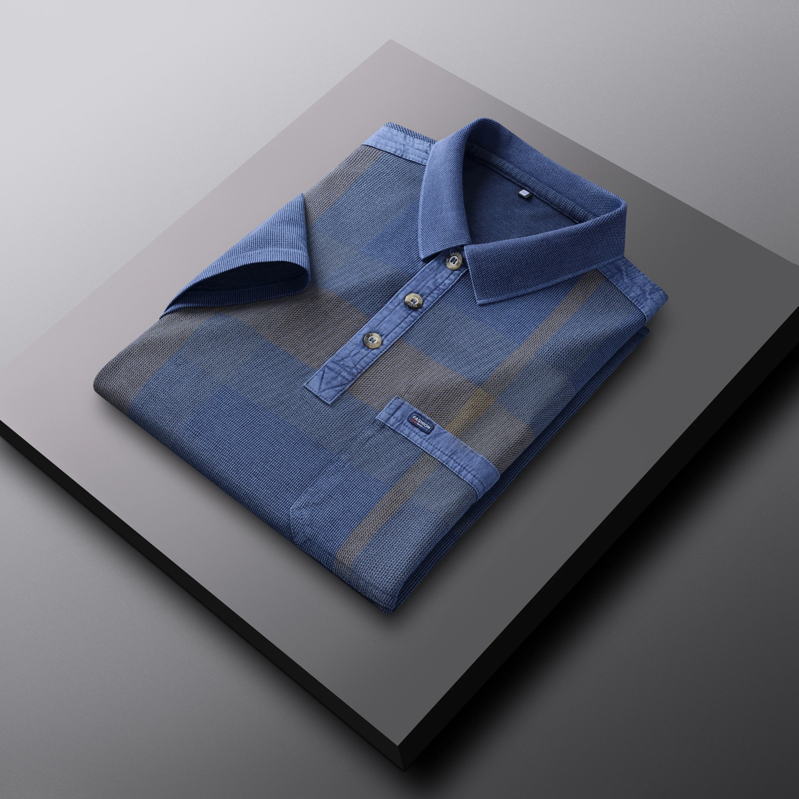 Polo de lana de alta calidad para hombre, camiseta de marca de lujo,  informal, Simple, de manga larga, 4.7% - AliExpress