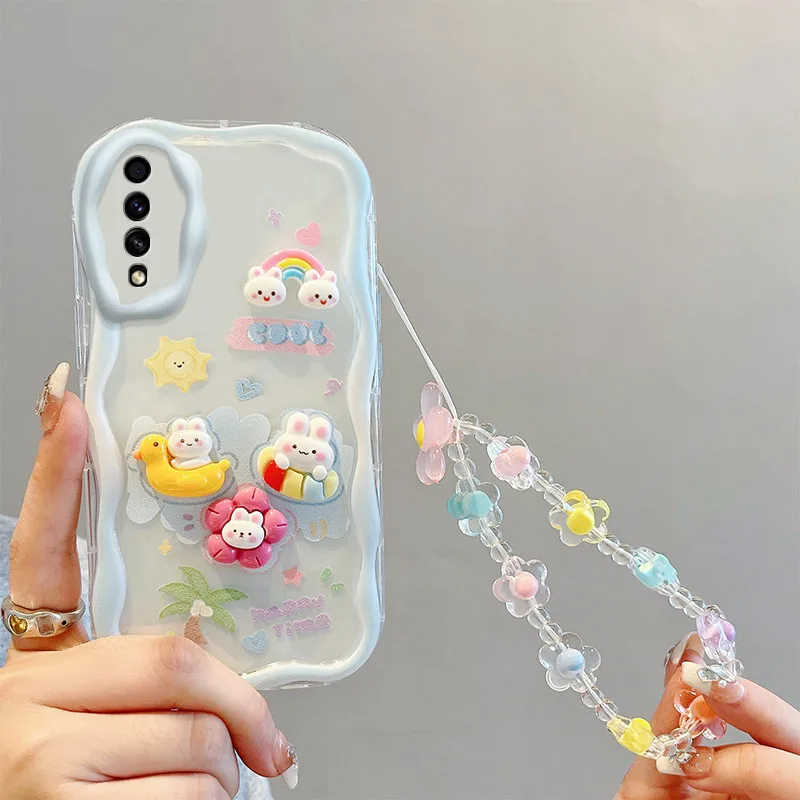 Cute Bear Phone Case For Samsung Galaxy Soft Wave Cover_voghion.com