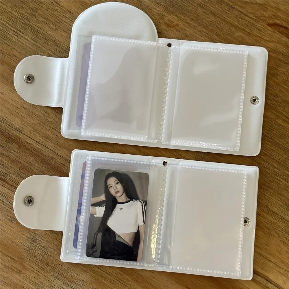 Cute Japanese Style Card Album 3 Inch Mini Idol Card Collect Book with 16 Internal Pages PVC Collectible Card Album Unisex