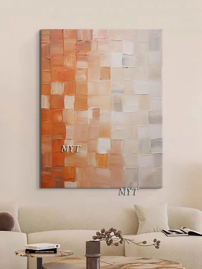 

Acrylic Textured Abstract Oil Paintings, Wall Art Pictures for Hotels, Hand Painted Artwork Canvas, Made in China