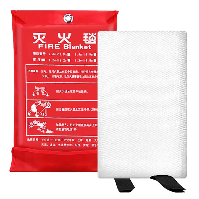 Fire Blanket Fiberglass Fire Flame Retardant 1M*1M Emergency Survival Shelter Safety Cover Anti fire blanket fiberglass fire blanket
