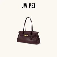 ​ ​ Sac à bandoulière JW PEI Yara East West pour femmes, sac à main en cuir vegan avec fermoir torsadé doré, pochette sous le bras à longue poignée 3