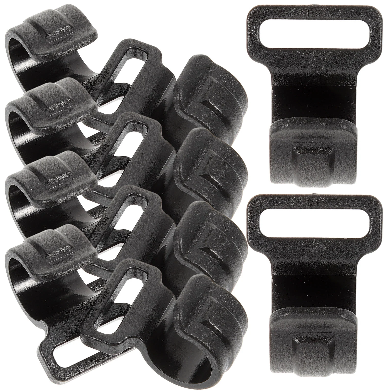 

10pcs Outdoor Camping Tent Pole Hooks Storage Rack Hooks Tent Pole Plastic Hooks