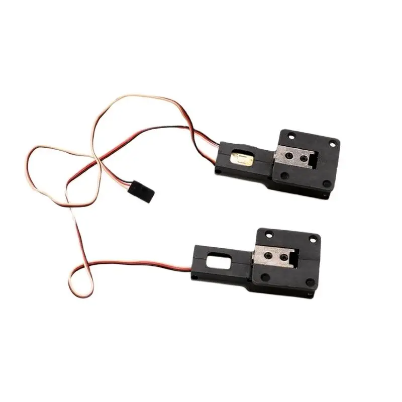 2PCS Fixed-Wing Electronic Retractable Landing Gear Part 36x36cm Metal Vortex Rod 4mm Shaft Tripod for RC Model Airplane DIY