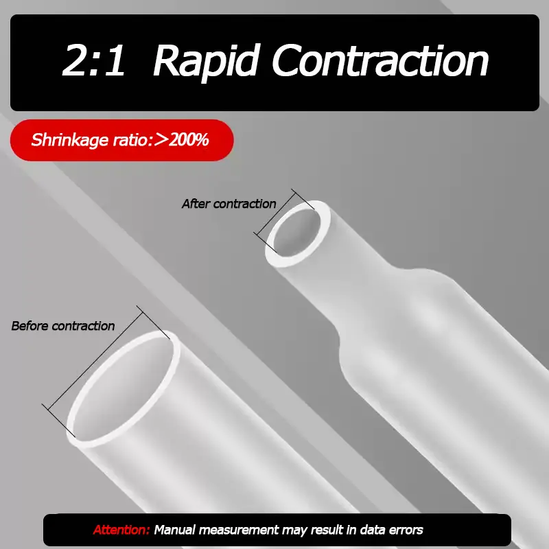 1 Meter Clear Dia 2 3 4 5 6 7 8 9 10 12 14 16 20 25 30 40 50 60 mm Heat Shrink Tube 2:1 Polyolefin Thermal Cable Sleeve Insulate - Image 2