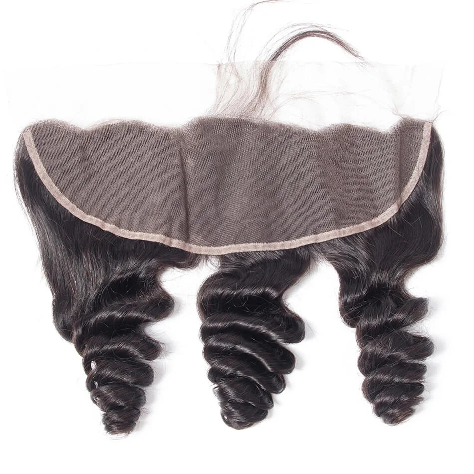 Loose Wave Lace Frontal Free/Middle/Three Part 13x4 Lace Frontal Human Hair 1piece Brazilian Remy Human Hair