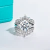 AnuJewel 4.6 Carat D Color Moissanite Diamond Engagement Wedding Ring 925 Sterling Silver Rings Fine Jewelry Wholesale 5