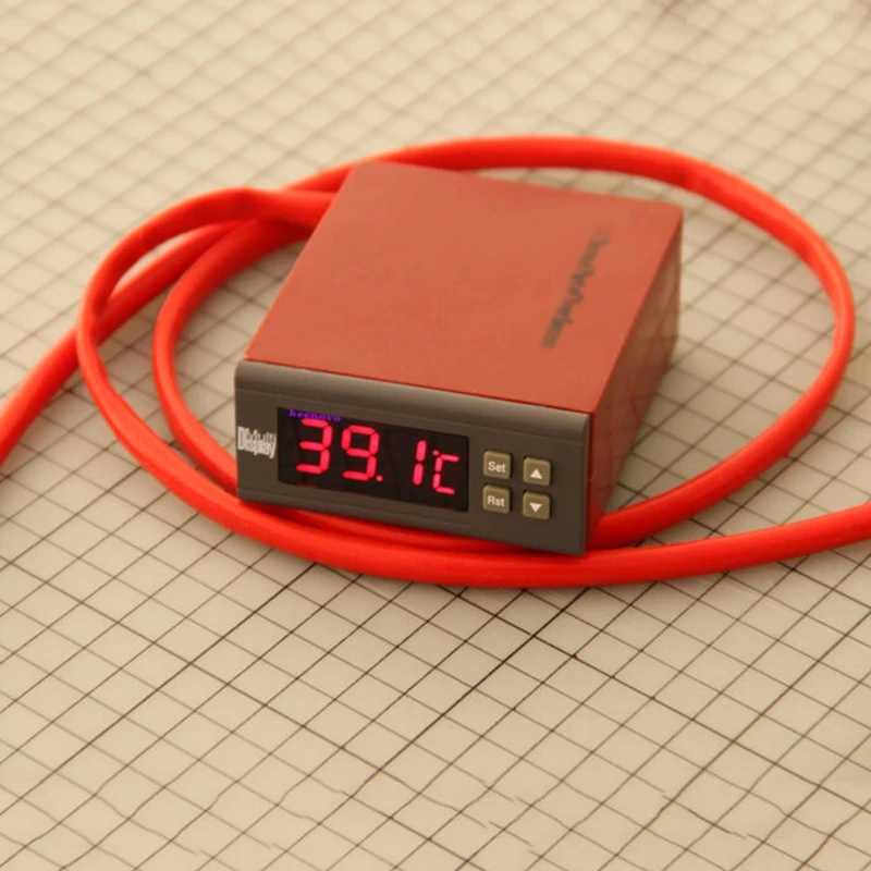 110V/220V Electric Silicone Heating Pad Digital Temperature Controller Thermostat Heater Plate Mat Guitar Side Rim Bending Press 6