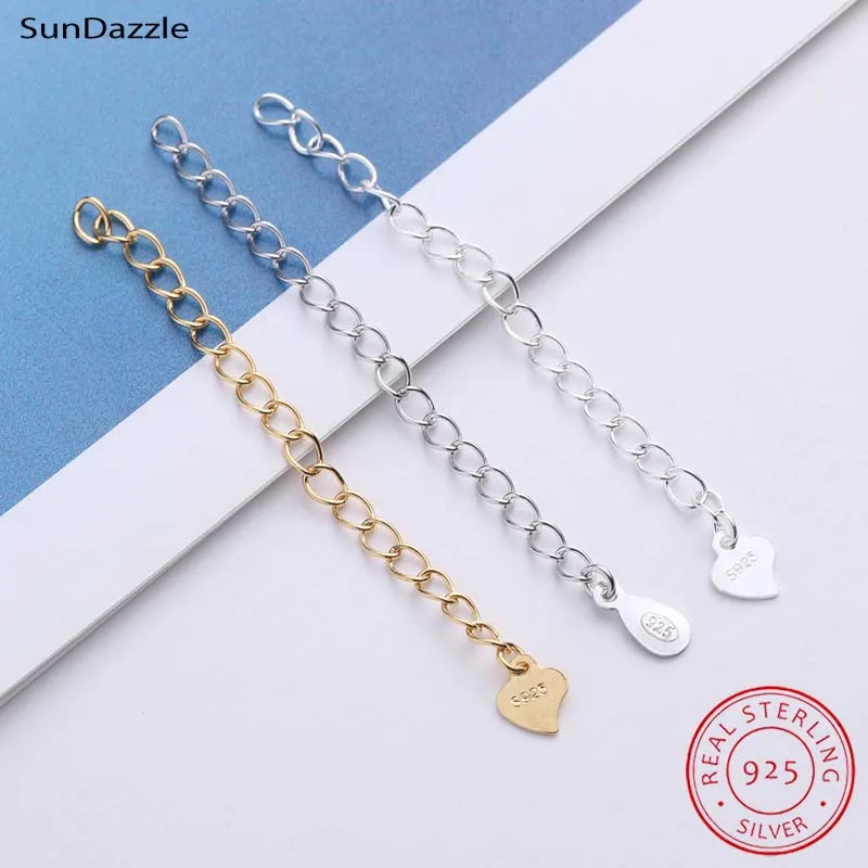 Real 18K Gold Extender Chain DIY Necklace Bracelet 18K Solid