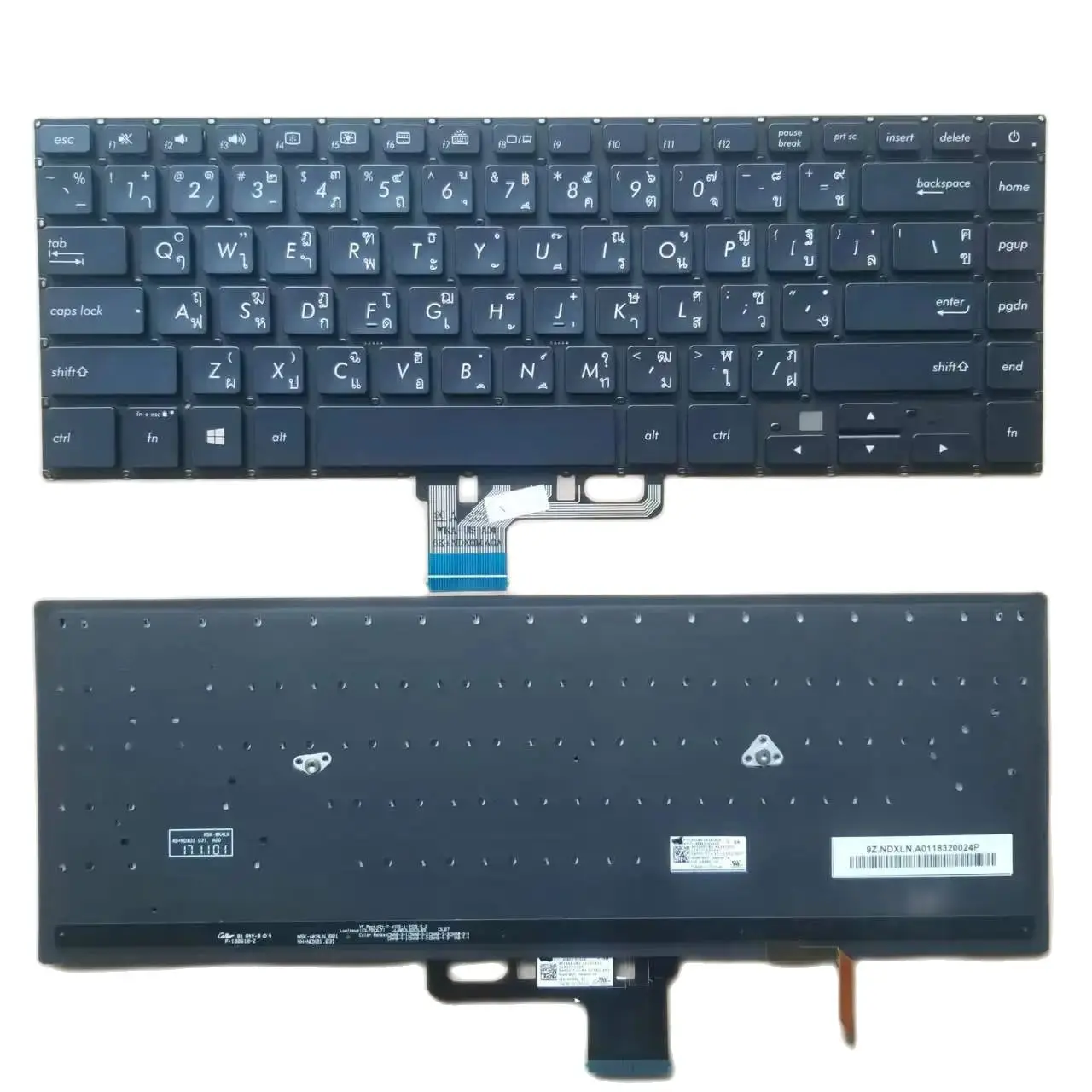 

New Thai Keyboard For Asus UX550 UX550V UX550gd UX550ge UX580gd UX580ge TI Keyboard With Backlit AEBKH-01010