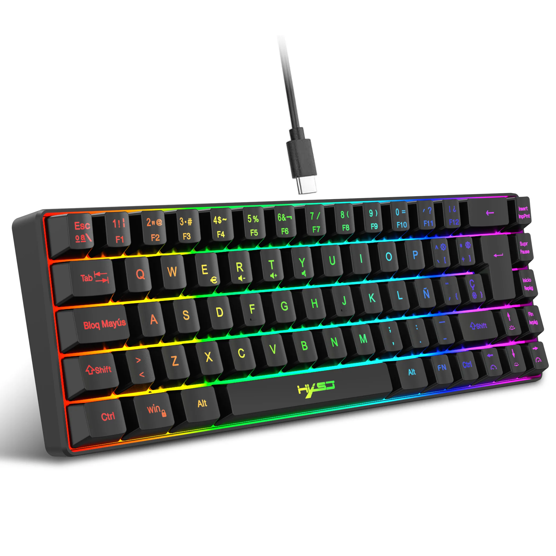 20 RGB Backlight, Windows Laptops, Computador, Coreano, Espanhol, Inglês