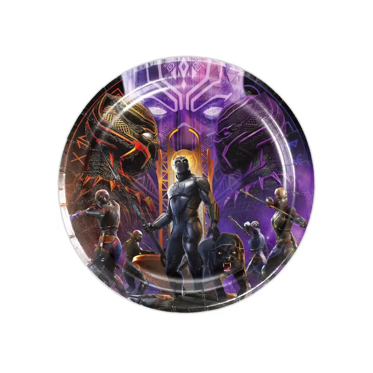 Black Panther Party Decoration Disposable Cup Plates Tablecloth For Boys Birthday Baby Shower