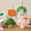 Cute Hand Towel Cartoon Wipe Handkerchief Rag  Vegetable Shape  Towels for Kitchen Bathroom KidsHanging Towel Soft Dish cloth 1