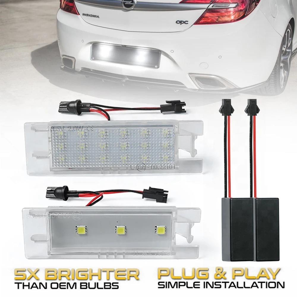 Pack D'ampoules LED Plaque D'immatriculation Pour OPEL ASTRA H TwinTop