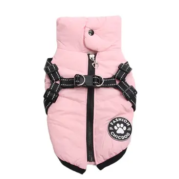 Pet Hoodie with Harness & Zipper 1