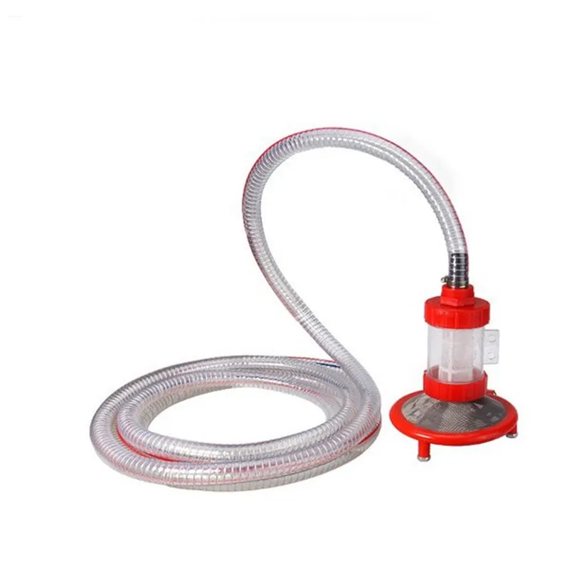 High-Pressure Washer Accessory with Self-Priming Filter and Steel Wire Inlet Pipe